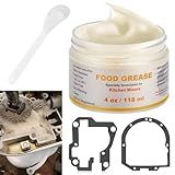 4 Oz Food Grade Grease for kitchen Aid Stand Mixer - by Huthbrother, Universally for kitchen Stand Mixer, Mixer Gear Attachments, Include Gasket 9709511 4162324 With Spatula, NSF-H1 Accredited.