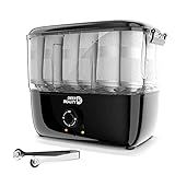 Towel Steamer-Hot Towel Warmer 600 W Tabletop Moist Towel Heater, Holds up to 18 Towels,30 Minute Auto Shut Timer,Professional Salon Equipment Towel Warmer for Facials,Spa,Barbers,Massage (Black)