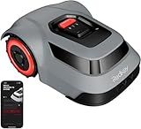 Redkey MGC500 Robot Lawn Mower with 390ft Boundary Wires for 0.12 Acre (1/8 Acre), 45% Slope, 70Mins Runtime, Auto Recharge, Automatic Robotic Lawn Mower w/Precise Location & Breakpoint Detection
