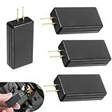lekiliky 4PCS Car Airbag Detection Simulator, 2 Pin Diagnostic Scanner Trouble Shooting Repair Tool, Airbag Bypass Resistor Testing Instrument, Universal for Most Cars, SUVs, Pickups (Black)