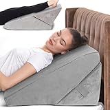 AllSett Health Adjustable Bed Wedge Pillow for Sleep Apnea, 7 in 1 Body Positioner Bed Wedge Pillow for Sleeping, Acid Reflux Pillow, GERD, Anti Snore Sleep Apnea Pillow, Heartburn