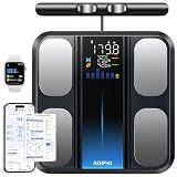 RENPHO Smart Scale for Body Weight, Body Composition Scale with Handle, FSA&HSA Eligible, 8-Electrode Digital Bathroom Scale with BMI Body Fat Muscle Mass, MorphoScan Base