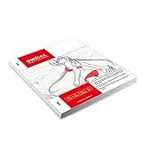 Owfeel Animation Paper Flip Book Kit with Holes Animation Positioning Paper Manga Comic Drawing 70G White Paper Drawing Paper Animation Kit for Art Color Digital Animating Work (Pack of 200 Sheet)