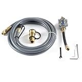 Spire Natural Gas Conversion Kit for Grills – Propane to Natural Gas with 10 ft. Hose & Regulator, Compatible with Spire Models 740-0781P & 740-0788P, Gray, 710-0003A