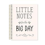 OSLYSOF Wedding Planning Spiral Notebook, Marriage Journal for Couples, Engagement Gifts for Couples Notebooks for Note Taking, Bride and Groom Gifts, 5.5x8.3 Inch with 164 Pages