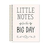 OSLYSOF Wedding Planning Spiral Notebook, Marriage Journal for Couples, Engagement Gifts for Couples Notebooks for Note Taking, Bride and Groom Gifts, 5.5x8.3 Inch with 164 Pages