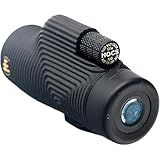 Nocs Provisions Zoom Tube 8x32 Monocular Telescope | Lightweight, Compact, 8X Magnification, Wide Field of View for Bird Watching, Hunting, Hiking, Camping, and Other Outdoor Activities - Tar Pit