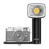 LENSGO 40SHC Retro Video Light with Phone/Camera Stand, Rechargeable CRI 96+ 40W Bi-Color, Dimmable 0-100%, 8 Lighting Effects & Softbox, for Canon Nikon for Sony Fuji Panasonic Cameras & Smartphones