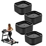 PHULWEL 4-Pack Treadmill Incline Riser Blocks, Stackable Height Adjustable Treadmill Ramp Pads for Leveling or Uphill Workout, Non-Slip Support Blocks for Home Gym Fitness Equipment