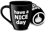 Decodyne Funny Coffee Mug, Gag White Elephant Gifts for Adults and Coworkers - Perfect for Bachelorette Parties, Christmas, and Novelty Gifts, 14 Ounce (Black)