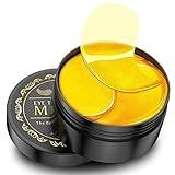 NAZANO 24K Gold Under Eye Patches - 60 Pack for Puffy Eyes, Dark Circles, Bags & Wrinkles with Collagen & Hyaluronic Acid - Eye Care Pads for Daily Skincare (Gold)