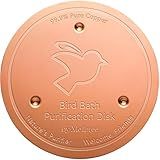 Mellbree Bird Bath Copper Disk, 0.6mm Reinforced 99.99% Pure Copper Cleaning Disk for Physical Safe Clean Water All-Season, Universal Fit for Outdoor Birdbaths, Bowl, Bird Bath Solar
