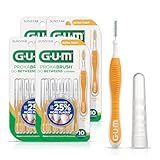 GUM Proxabrush Go-Betweens - Ultra Tight- Interdental Brushes - Soft Bristled Dental Picks for Plaque Removal Health - Safe for Braces & Dental Devices, 10 Count (Pack of 4)