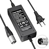 24V 2A 3-Pin XLR Electric Scooter Battery Charger for Go-Go Elite Traveller Plus HD US, Pride Mobility Scooter, Ezip Mountain Trailz, Jazzy Power Chair, 4 Wheel Mobility