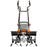 18-Inch Electric Garden Tiller & Cultivator, 15-Amp Corded Rototiller