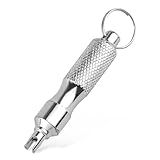 JNXIJ Tire Valve Core Removal Tool, Portable Stainless Steel Tire Stem Puller Rust Proof Valve Core Remover, Universal Tire Valve Stem Repair Tool for Car Truck Bicycle Motorcycle