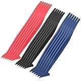 18 Pcs Car Micro Squeegee Curves Slot Tint Tool Set, Vinyl Wrap Tools, Vinyl Wrap Squeegee Car Wraping Tools with Different Hardness for Installing Vehicle Wraps and Auto Stickers Car Wrap Tools