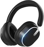 MMWOWARTS Hybrid Active Noise Cancelling Bluetooth Headphones,Bluetooth 6.0 Over Ear Wireless Headphones with 60H Playtime, Hi-Res Audio, Deep Bass, Memory Foam Ear Cups for Home Office Travel Black