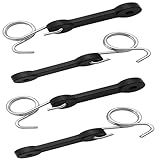 shiosheng 4pcs 532160793 160793 Bagger Latch Grass Chute with Hook Bagger Latch Straps for Husqvarna/Poulan/Roper/Sears/Craftsman/Weed Eater/AYP