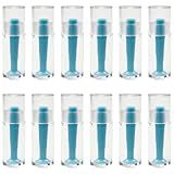 12-Pack Silicone Hard Contact Lens Remover Tools – Hard Scleral Lens Applicator with Suction Cup Grip(Blue)