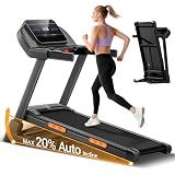 CURSOR FITNESS Treadmill with 2%-20% Auto Incline, 400LBS Capacity