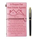 Real Estate Agent Gifts, Realtor Gifts, Leather Journal Notebook Gifts For A Real Estate Agent Realtors Gifts For Women Men, Realtor Gifts for Women Agent for Closing, Real Estate Agent's Prayer