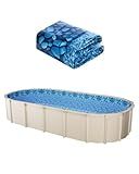 VEVOR 18-Foot-by-33-Foot Oval Pool Liner for Unibead Above Ground Swimming Pools, Standard Gauge, 52inch Wall Height