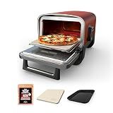 Ninja Woodfire Oven & Smoker, 8-in-1, Heats to 700°F, Terracotta Red, OO101