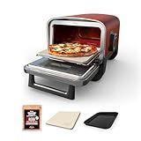 Ninja Woodfire Oven & Smoker, 8-in-1, Heats to 700°F, Terracotta Red, OO101