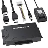Hard Drive Reader USB 3.0 & Type C to SATA IDE Adapter, Data Transfer Kit