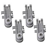 Emptty 4PCS 8268785 Dishwasher Wheel Mount Replacement for Whirlpool Replacement for Kitchen-Aid Replaces WP8268785 8268785 PS11745464