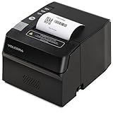 Volcora Thermal Receipt Printer, 80mm USB/Ethernet POS QR Code Printer with Auto Cutter for Cash Drawer/ESC/POS, Compatible with Android/Windows/Linux, Retailer, Restaurant Use, Wall Mount, Black