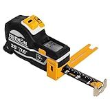 REEKON T1M Utility Digital Tape Measure 25ft (English) – Bluetooth Smart Measuring Tool, 1/32” Accuracy, Saves 1000+ Measurements, LCD Display, 150 Hour+ Battery Life & Rechargeable