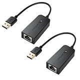 Cable Matters 2-Pack Plug & Play USB to Ethernet Adapter with PXE, MAC Address Clone Support (Ethernet to USB 2.0 Adapter for Laptop) Supporting 10/100 Mbps Network