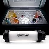 HEXNUB Cooler Box Light, Waterproof, Rechargeable LED Light Compatible with YETI, RTIC, ORCA, Ninja, Igloo, Coleman Ice Chest, Magnetic Base, Great for Outdoor Events, Camping Fishing Hunting Boating