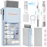 Tassmpitor Laptop Cleaning Kit, All in 1 Keyboard Cleaning kit for MacBook iPad iPhone, Compact Keyboard Cleaner with Brush and Spray for Tablet, Airpods, Earbud, Computer Screen, PC Monitor, Blue