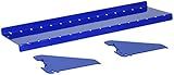 Wall Control Shelf 4in Deep Pegboard Shelf Assembly Pegboard and Slotted Tool Board - Blue