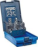 PFERD Bur Set - 1/4" Shank Plastic Case, ALU/NF Cut - Optimized for Aluminum and Non-Ferrous Metals - High Stock Removal Performance - 5 Piece Set - Part 26550
