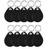 10Pcs NFC Tag Keychain NFC Key Fob NTAG215 NFC Card NFC Fob NFC Business Card NFC Chips NFC Tag Maker，504 Bytes Memory, Compatible with TagMo and NFC Enabled Devices