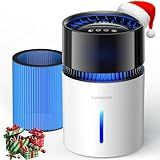 3L Mist-Free Evaporative Humidifier for Bedroom, Top Fill Humidifier Work with Tap Water, Touch Control,USB Powered, Sleep Mode, Night Light,1–8H Timer, Easy-Clean Design for Home Office