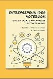 Entrepreneur Idea Notebook: Business model canvas and lean canvas tool to create and analyze business model for idea startup Executive Size (6" x 9")