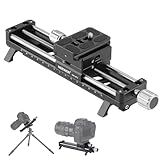NEEWER 140mm Macro Focusing Rail Slider with 360° Rotation, 4 Directional Locking, Retractable Feet, Acra Type QR Plate, 1/4" & 3/8" Screw for Camera Macro Photography Close Up Shooting, GM-MP2