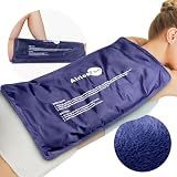 AiricePac Extra Large Gel Flexible Back Ice Packs for Injuries Reusable, 11”x 20” Cold Pack Wrap for Knee Leg Neck Shoulder Hip Back Pain Relief, Cold Compress Therapy for Swelling, Bruises, Surgery