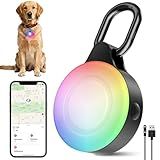 2-in-1 GPS Tracker Dog Light | Smart Tracking Pet LED Light for iOS Only | IP68 Waterproof | 6 Modes Dog Collar Light for Night Walking, Camping | Works with Apple Find My, No Subscription