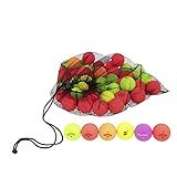 Clean Green Golf Balls 24 Pack Recycled Used Matte Colored Balls - Brand Name Bulk Mix - Good Condition Graded Ball - Includes 24 GolfBalls and Mesh Carrying Bag