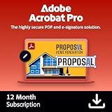 Adobe Acrobat Pro | PDF Software | Convert, Edit, E-Sign, Protect | PC/Mac Online Code | Activation Required