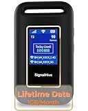 SIGNALHIVE 4G LTE Mobile Hotspot(1GB of Monthly Data),Security,No SIM Card, 8hrs Battery Life,Up to 10 Devices,Portable WiFi Hotspot for Travel