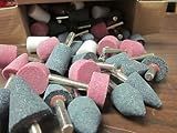 50pc GIT INDUSTRIAL TOOL MOUNTED GRINDING STONE ASSORTMENT BITS 1/4" DRILL MSA50