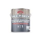 Ames Safe-T-Deck Granulated Formula Exterior Paint - 1 Gallon White Paint - Great for Porches, Patios, Decks, Walkways and More - Made in The USA, 153 Fl Oz (Pack of 1), 1.00 Gallon (Pack of 1)