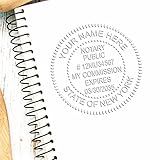 New York Notarial Seal - Pink Notary Seal NYS, Compliant with New York Notary Board, Ideal for New York Notary Public, 1-5/8 Dia Size - Essential Tool for NY Notary Public Duties